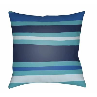 Saskatoon 20" Square Modern Pillow plush Aqua/Blue/Dark Blue/Light Blue/Navy Outdoor Throw Pillow - Boutique Rugs