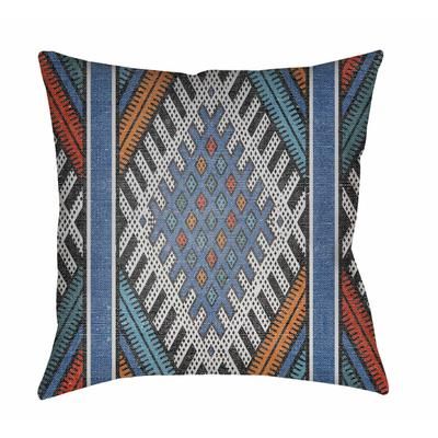 Cheval 20" Square Rustic Pillow Moroccan Plush Ink/Off White/Nutmeg/Silver Blue/Medium Brown/Light Silver/Slate Blue/Charcoal/Beetle Blue/Slate Outdoor Lumbar Pillow - Boutique Rugs