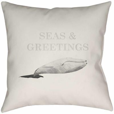 Stonybrook 14"L x 24"W Coastal Pillow plush Light Gray/Cloud Gray/Eggplant/Smoke/Nutmeg/Ivory/Pale Slate Outdoor Lumbar Pillow - Boutique Rugs