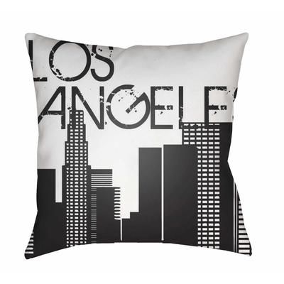Aziziye 18" Square Modern Pillow plush Black/White Outdoor Throw Pillow - Boutique Rugs