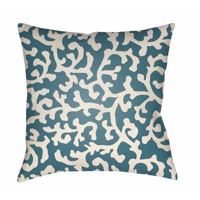 Tagnanan 22" Square Modern Pillow plush Off White/Muted Blue/Cloud Gray/Gray/Natural Blue/Pearl/Beetle Blue/Slate Blue/Marine Blue Outdoor Throw Pillow - Boutique Rugs
