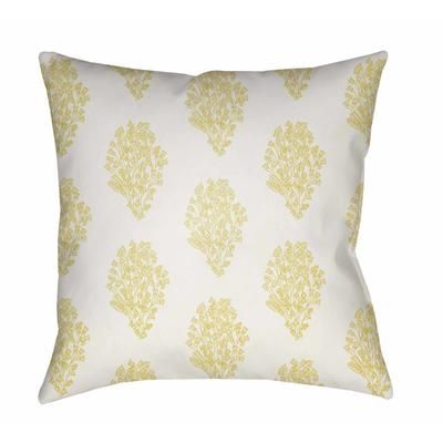 Konza 22" Square Modern Pillow plush Grass Green/White/Yellow/Lime Green Outdoor Throw Pillow - Boutique Rugs
