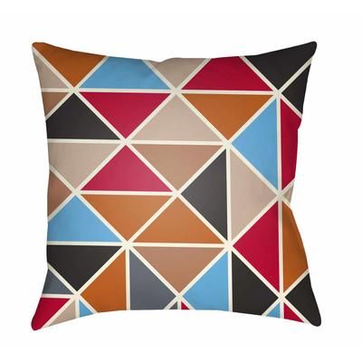 Sixmilebridge 18" Square Modern Pillow plush Aqua/Black/Charcoal/Cream/Dusty Coral/Dusty Pink/Red Outdoor Throw Pillow - Boutique Rugs