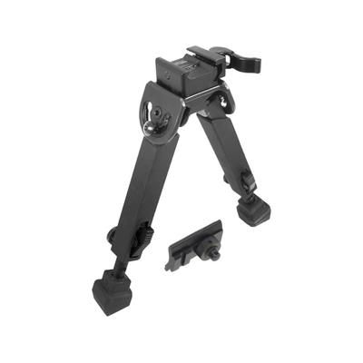 Leapers UTG Rubber Armored Full Metal QD Bipod 6.0in- 8.5in Center Height Black TL-BP20Q-A