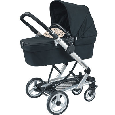 Peg Perego 2010 Skate Stroller with Bassinet in Black Step