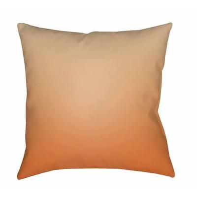 Riko 18" Square Modern Pillow plush Coral/Dusty Coral/Orange Outdoor Throw Pillow - Boutique Rugs