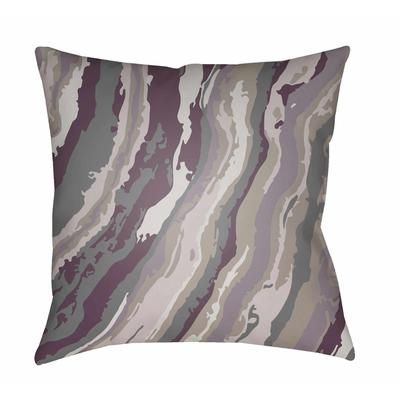 Meza 18" Square Modern Pillow plush Charcoal/Lavender/Medium Purple Outdoor Throw Pillow - Boutique Rugs