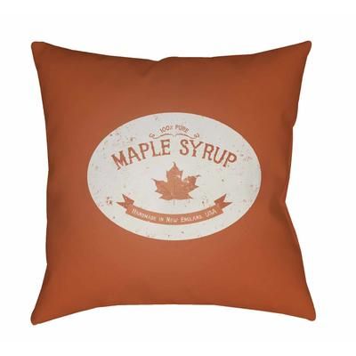 Cyma 18" Square Cottage Pillow plush Off White/Clay/Faded Driftwood/Cloud Gray/Antique Brass/Brick Red/Light Gray/Mocha/Garnet/Camel/Light Brown/Dark Brown Outdoor Throw Pillow - Boutique Rugs