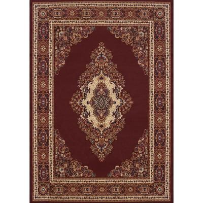 Manhattan Cathedral Area Rug by United Weavers of America in Burgundy (Size 7'10"X10'6")