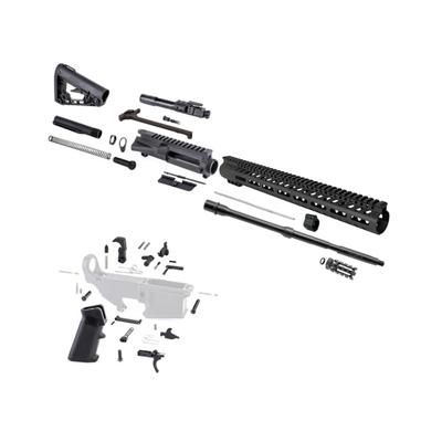 Tiger Rock AR-15 Barrel BCG LPK and Rogers Stock 5.56mm 17in 16in Barrel M4 A2/Gov Carbine 1x8 1/2x28 15in M-Lok Handguard Brake Nitride Anodized