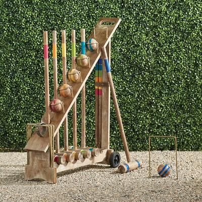 Atticus Croquet Set with Stand - Frontgate