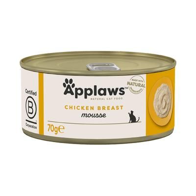 24x70g Chicken Mousse Applaws Wet Cat Food
