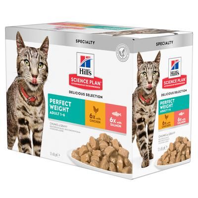 12x85g Adult Perfect Weight Hill's Science Plan Wet Cat Food