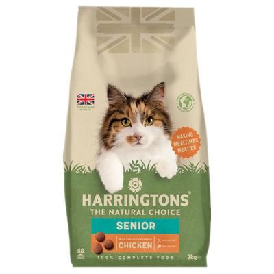 2x2kg Senior Chicken Harringtons Dry Cat Food