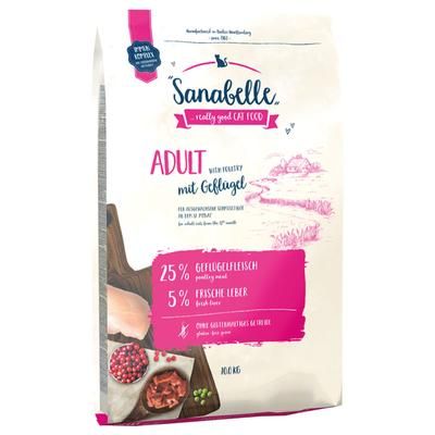 2x10kg Poultry Sanabelle Adult Dry Cat Food