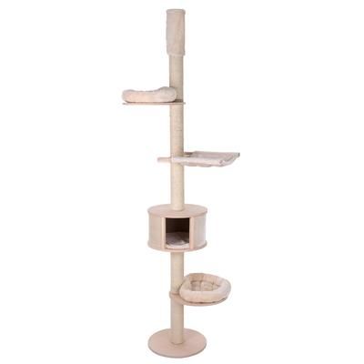 Cream Magnolia Ceiling Cat Tree | Natural Paradise Cat Tree