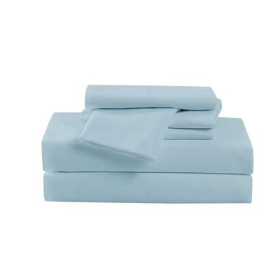 Heritage Solid Sheet Set by Cannon in Blue (Size QUEEN)