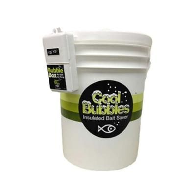 Marine Metal Products Cool Bubbles 5 Quart Insulated Aerated Bait Container w/B-11 Model Pump White CB-115