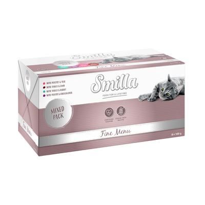 24x100g Mixed Pack Fine Menu Smilla Wet Cat Food