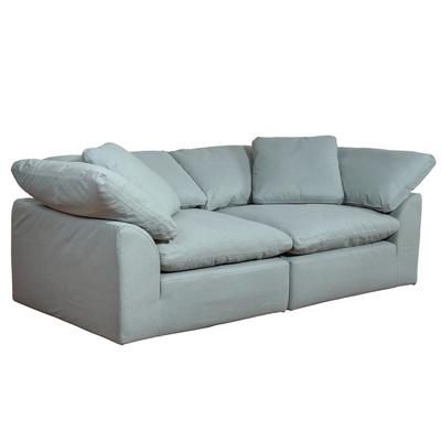 "Cloud Puff 2 Piece 88" Wide Slipcovered Modular Sectional Sofa - Sunset trading SU-1458-43-2C"