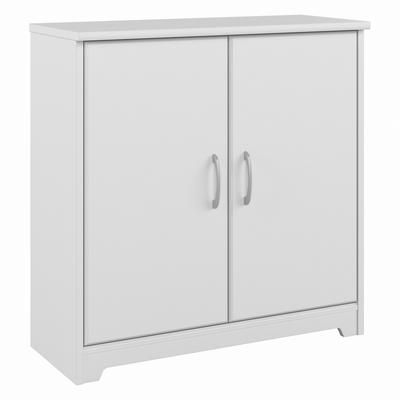 Bush Furniture Cabot Small Entryway Cabinet with Doors in White - Bush Furniture WC31998-Z