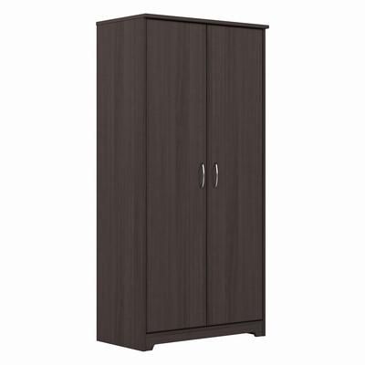 Bush Furniture Cabot Tall Storage Cabinet with Doors in Heather Gray - Bush Furniture WC31799