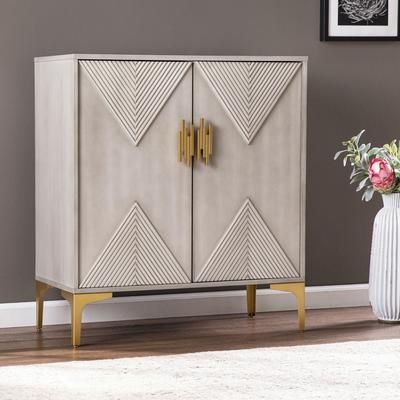 Lantara Modern Storage Cabinet by SEI Furniture in Gray