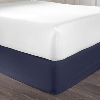 BH Studio Microfiber Bedskirt by BH Studio in Navy (Size QUEEN)