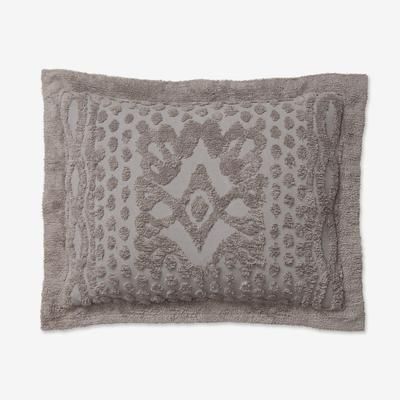 Georgia Chenille Shams by BrylaneHome in Gray (Size STAND) Pillow