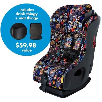Clek Fllo Convertible Car Seat + Drink & Mat Thingy Bundle - Tokidoki Rebel 2.0