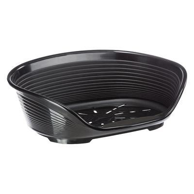 Ferplast Siesta Deluxe Black Plastic Dog Basket Size 10