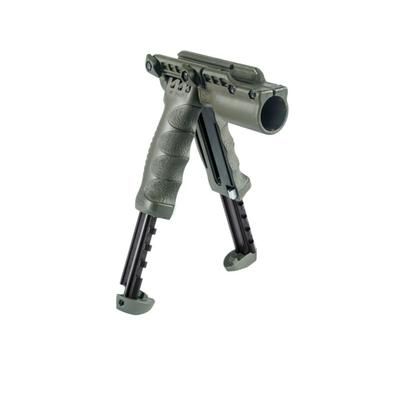 FAB Defense 2nd Gen Bipod-Foregrip with Built-in Tactical Light OD Green FX-TPODG2SLG