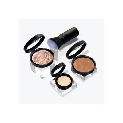 Plus Size Women's Daily Routine: Bronze Full Face Kit (4 Pc) by Laura Geller Beauty in Toffee