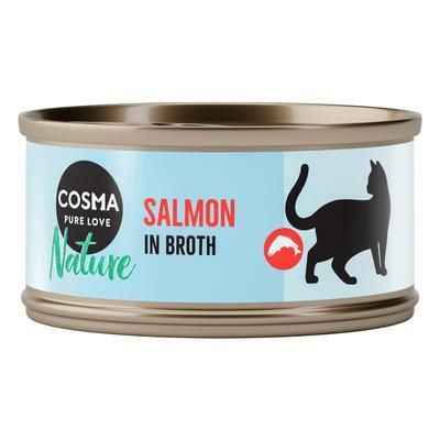 48x70g Salmon Cosma Nature Wet Cat Food