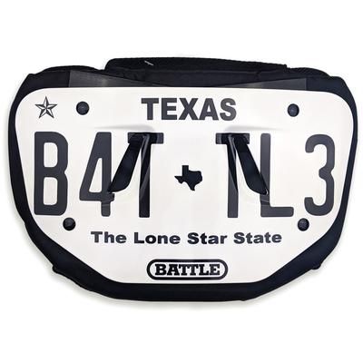 Battle Sports Texas License Plate Adult Football Back Plate