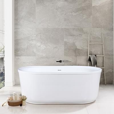 Randolph Morris Stewart 66 Inch Acrylic Double Ended Freestanding Tub RMBP103-66-W
