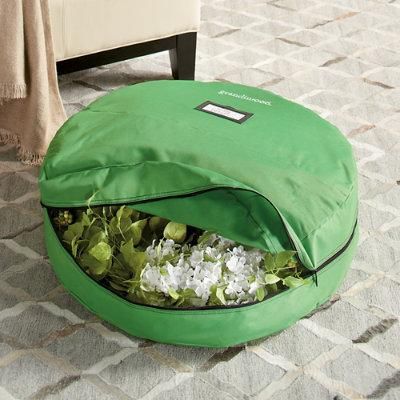 Wreath Storage Bag - Houndstooth - Grandin Road