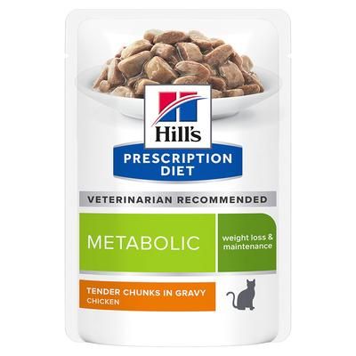 12x85g Metabolic Weight Management Chicken Hill's Prescription Diet Wet Cat Food