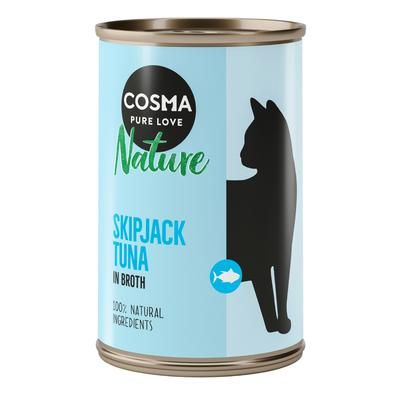 12x140g Skipjack Tuna Cosma Nature Wet Cat Food