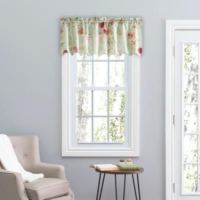 Wide Width Balmoral Tailored Valance by Ellis Curtains in Sage (Size 48" W 15" L)