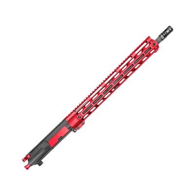 XTS Complete Upper Receiver w/o BCG AR-15 300 BO 24.75in 16in Barrel Carbine 1-8 Twist 5/8x24 Thread M-LOK Bird Cage Black Nitride Finish Red