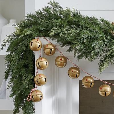 Christmas Interactive Bell Advent Garland - Grandin Road
