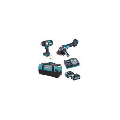 Makita - DK0139G202 40 v clé à chocs et meuleuse avec batteries