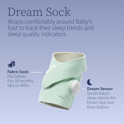 Owlet Dream Sock Smart Baby Monitor - Dusty Rose