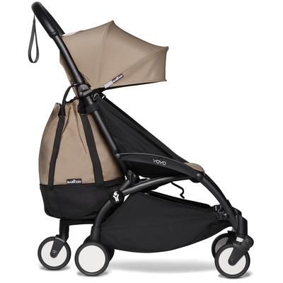 Babyzen YOYO2 Ultra Compact Complete 6+ Stroller & Rolling Bag Bundle - Black/Taupe