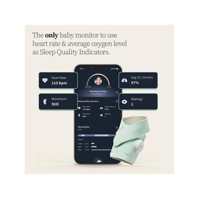 Owlet Dream Sock Plus Smart Baby Monitor - Mint