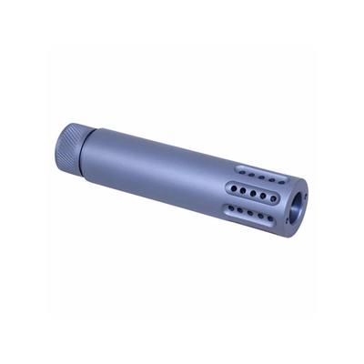 Guntec USA AR .308 Slip Over Barrel Shroud w/Multi Port Muzzle Brake Grey 1326-MB-P-308-GREY