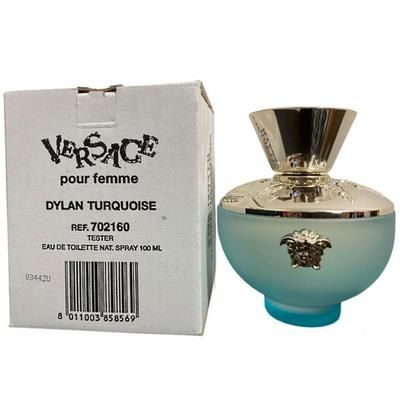 VERSACE DYLAN BLUE TURQUOISE EDT 3.4oz WOMEN (TESTER) (Tester) 3.4 oz Eau De Toilette for Women