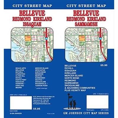 Bellevue Redmond Kirkland Sammamish Washington Street Map