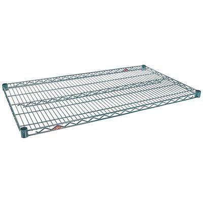Metro 2442NK3 Super Erecta Epoxy Coated Wire Shelf - 42"W x 24"D, Microban Antimicrobial, Green
